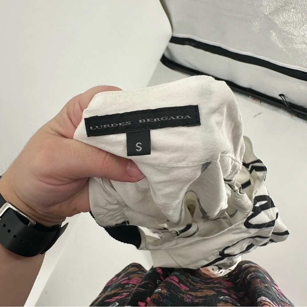 Lurdes Bergada Lagenlook Oversized High Low Art to Wear Tunic Dress Size Small - Picture 6 of 6